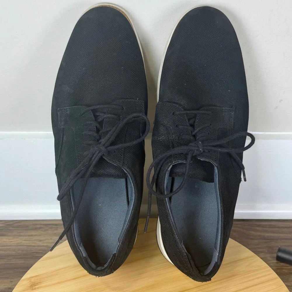 Cole Haan Grand 360 Oxford Men's 13 Black Perforated Nubuck Sneaker Hybrid Light